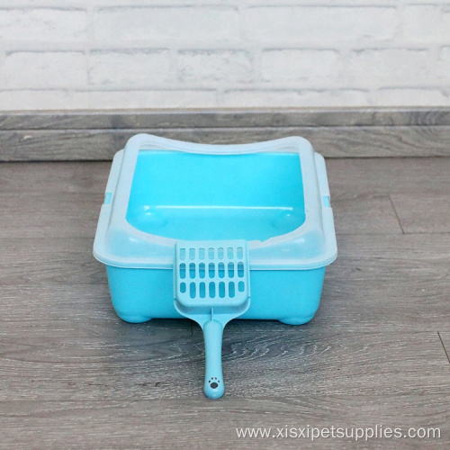 Wholesale self-cleaning big plastic cat litter box